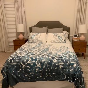 West Elm Queen Duvet with Shams